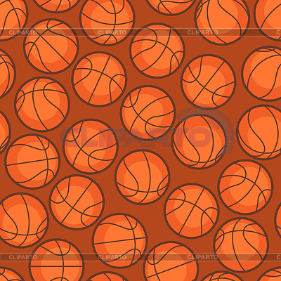 Deportes sin patrón, con los iconos de baloncesto de | Ilustración vectorial de stock |ID 4380653