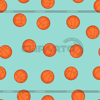 Deportes sin patrón, con los iconos de baloncesto de | Ilustración vectorial de stock |ID 4380655