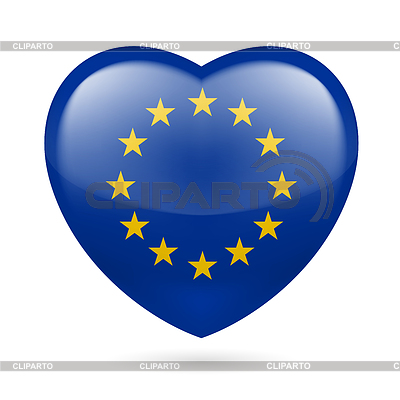 Icono del corazón de la UE | Ilustración vectorial de stock |ID 4196576