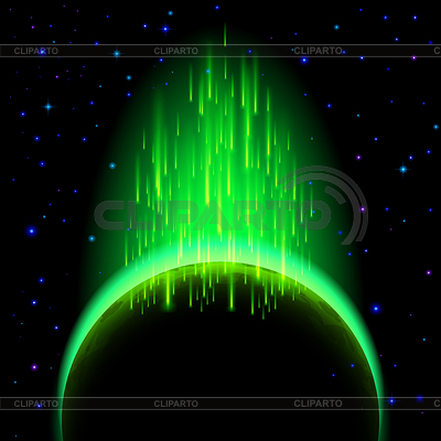 Planeta oscuro, con un toque | Ilustración vectorial de stock |ID 4289951