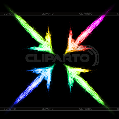 Flechas de fuego | Ilustración vectorial de stock |ID 4305416