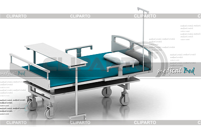 Hospital bed | High resolution stock illustration |ID 4127009