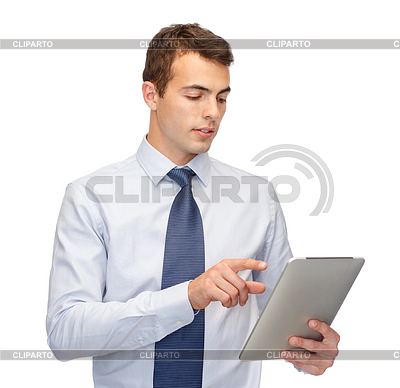 Buisnessman mit Tablet-PC | Foto mit hoher Auflösung |ID 4441726