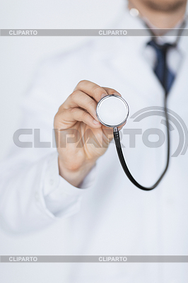 Doctor hand with stethoscope listening something | High resolution stock photo |ID 4467883