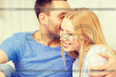 Smiling happy couple at home | High resolution stock photo |ID 4685137