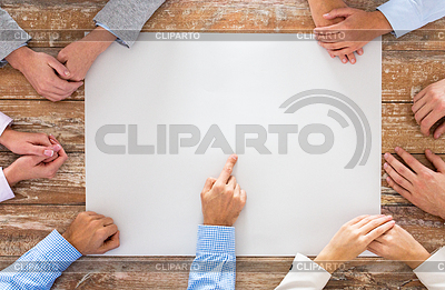 Business team with paper at table | High resolution stock photo |ID 4842907