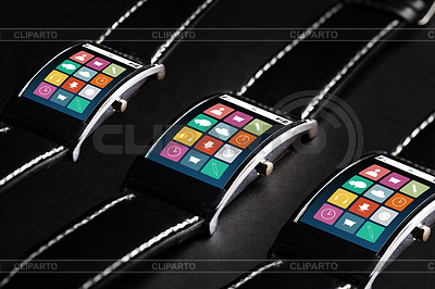 Reloj inteligente con iconos de menú | Foto de alta resolución |ID 5883877