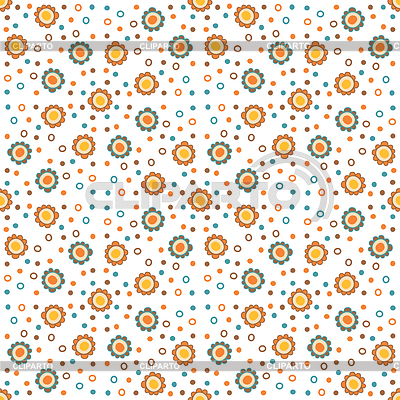 Colores Seamless patrón decorativo de flores | Ilustración vectorial de stock |ID 4353051