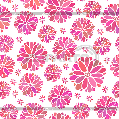 Colores Seamless patrón decorativo de flores | Ilustración vectorial de stock |ID 4353053