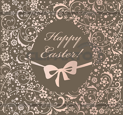 Tarjeta de Pascua de la vendimia | Ilustración vectorial de stock |ID 4144176