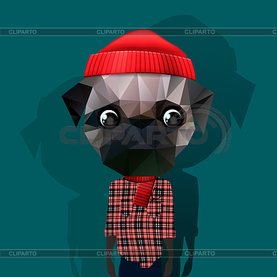Netter Weise Hipster Tier | Stock Vektorgrafik |ID 4104646