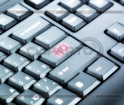 Keyboard mit NO-Taste | Foto mit hoher Auflösung |ID 4002244
