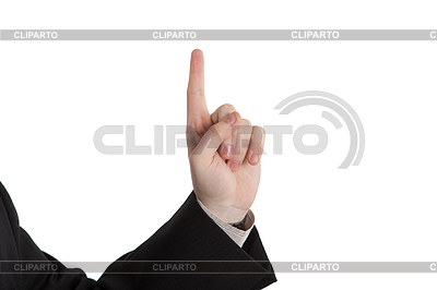 Male hand showing one finger | High resolution stock photo |ID 4337718
