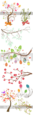 Los elementos de pascua vector Designtnt | Ilustración vectorial de stock |ID 4172501