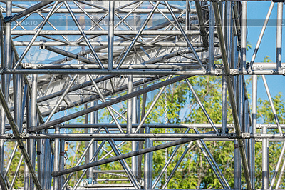 Metal tubes construction for light equipment | High resolution stock photo |ID 6952891
