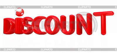 3d metálico de descuento texto | Ilustración de alta resolución |ID 4237016