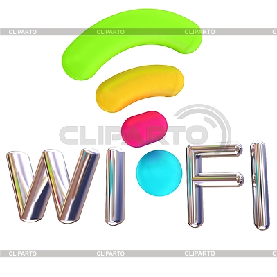 Color wifi icon. 3d | High resolution stock illustration |ID 6037629