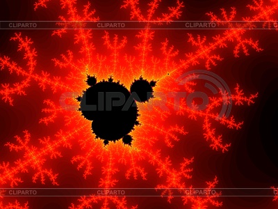 Fractal de fondo decorativo en un color rojo | Ilustración de alta resolución |ID 4419033