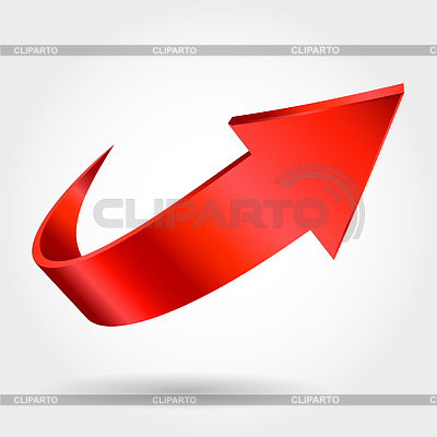 Flecha roja | Ilustración vectorial de stock |ID 4479133