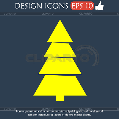 Árbol de Navidad | Ilustración vectorial de stock |ID 5088398