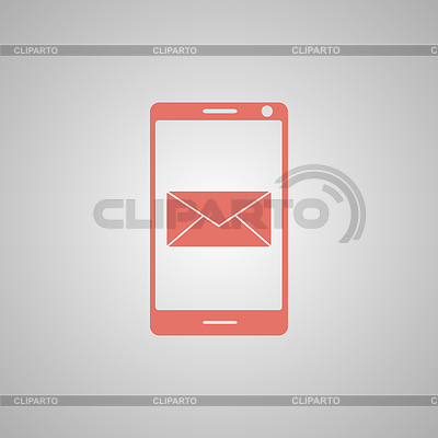 Smartphone E-Mail oder SMS-Symbol. Mobil Mail-Zeichen | Stock Vektorgrafik |ID 5558659