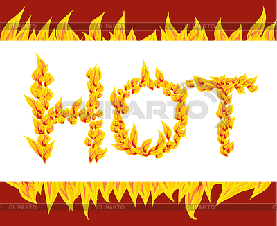 Venta caliente en el fondo fuego | Ilustración vectorial de stock |ID 6073850