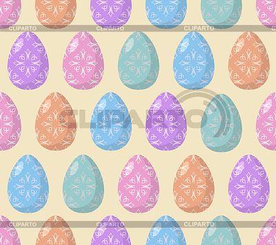 Modelo inconsútil de Pascua. Fondo de Pascua de huevo. | Ilustración vectorial de stock |ID 6097366