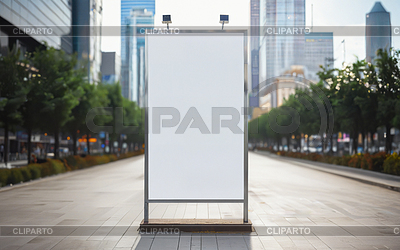 Mockup of blank street city billboard, banner, poster | High resolution stock photo |ID 7585964
