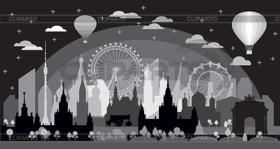 Moscow Skyline silhouette 10 | Stock Vector Graphics |ID 6979748