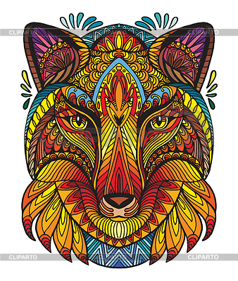 Ornamental fox | Stock Vector Graphics |ID 7006718