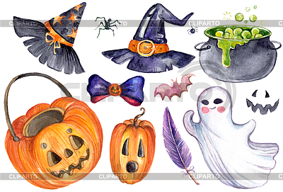 Halloween elements set 3 | High resolution stock illustration |ID 7387999