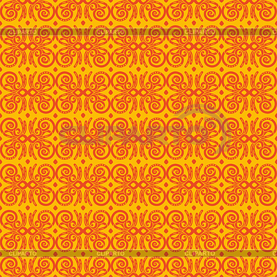 Abstract seamless pattern with orange decorative | Stock Vector Graphics |ID 7580566
