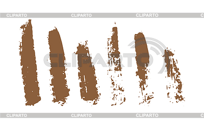 Conjunto de elementos abstractos de diseño de manchas grunge | Ilustración vectorial de stock |ID 7634789
