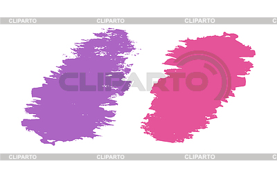 Conjunto de elementos abstractos de diseño de manchas grunge | Ilustración vectorial de stock |ID 7634796