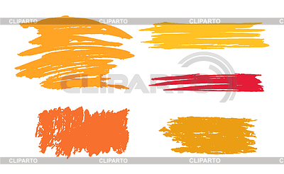Conjunto de elementos abstractos de diseño grunge de moda | Ilustración vectorial de stock |ID 7643476