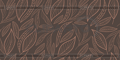 Patrón sin costuras con hojas exóticas abstractas  | Ilustración vectorial de stock |ID 7644815