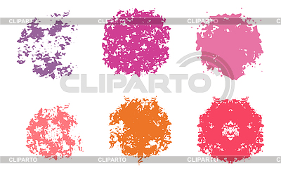 Colección de moda de elementos abstractos de diseño grunge | Ilustración vectorial de stock |ID 7646287